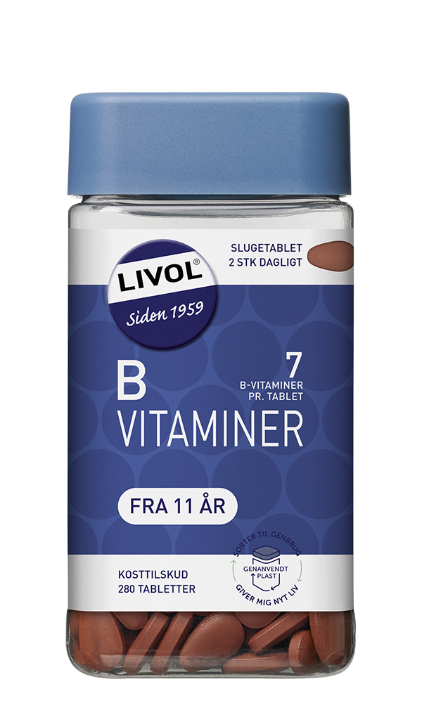 Livol B Vitamin Indholder 7 B Vitaminer - Dit Tilskud Af B-vitaminer!