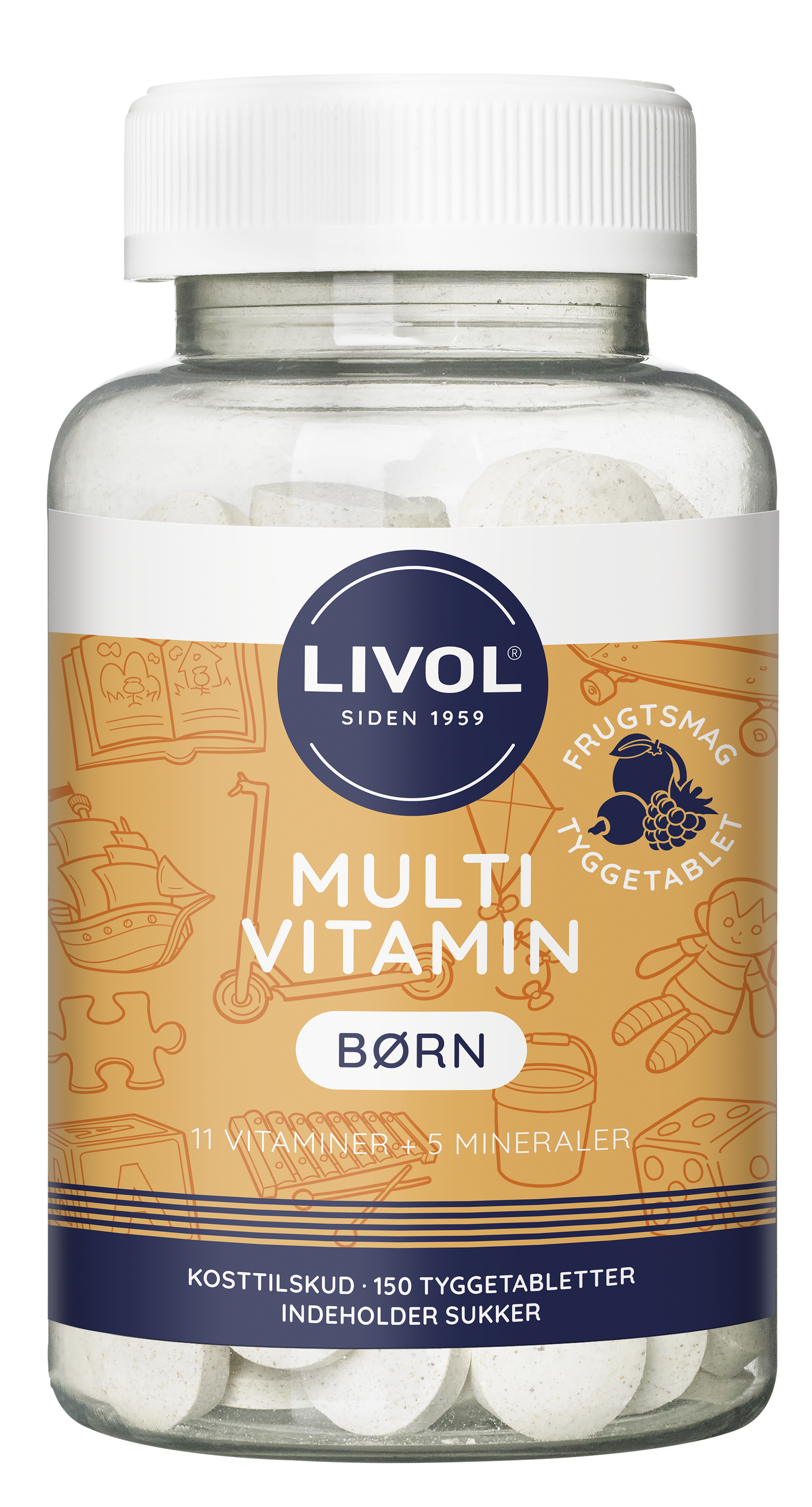 Multi vitamin børn tyggetablet frugtsmag